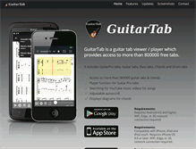 Tablet Screenshot of guitartabarchive.com